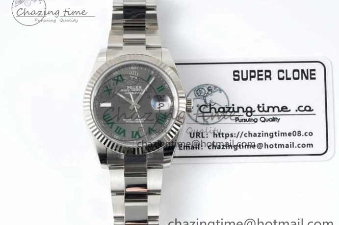 Roman Bracelet Edition Oyster 41 Dial 126334 DateJust Steel Gray Clean on 1:1 VR3235 904L Best 0506